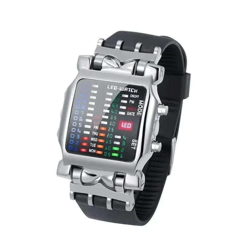 Creative Binary LED Waterproof Digital Watch