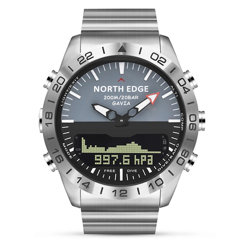 Military Dive Smartwatch with Digital Compass