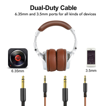 Professional HiFi Studio DJ Wired Headphones