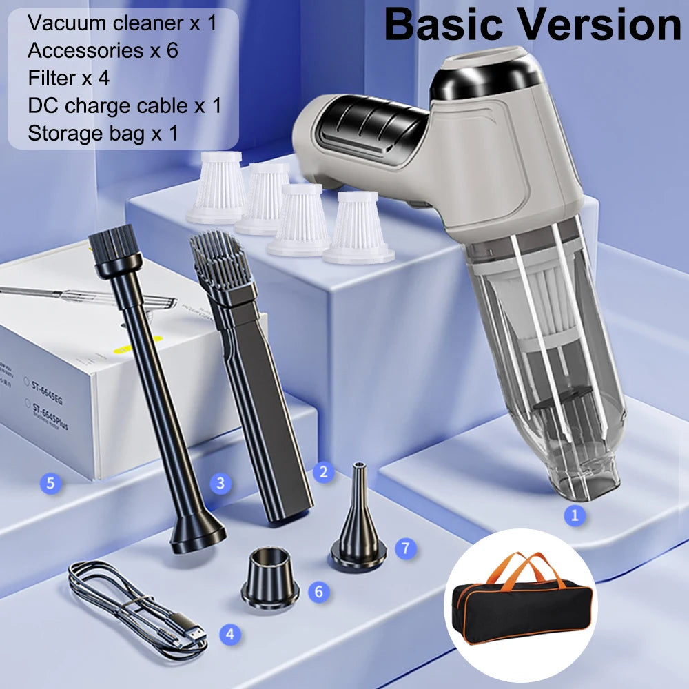 Wireless Mini Car Vacuum Blower Cleaner
