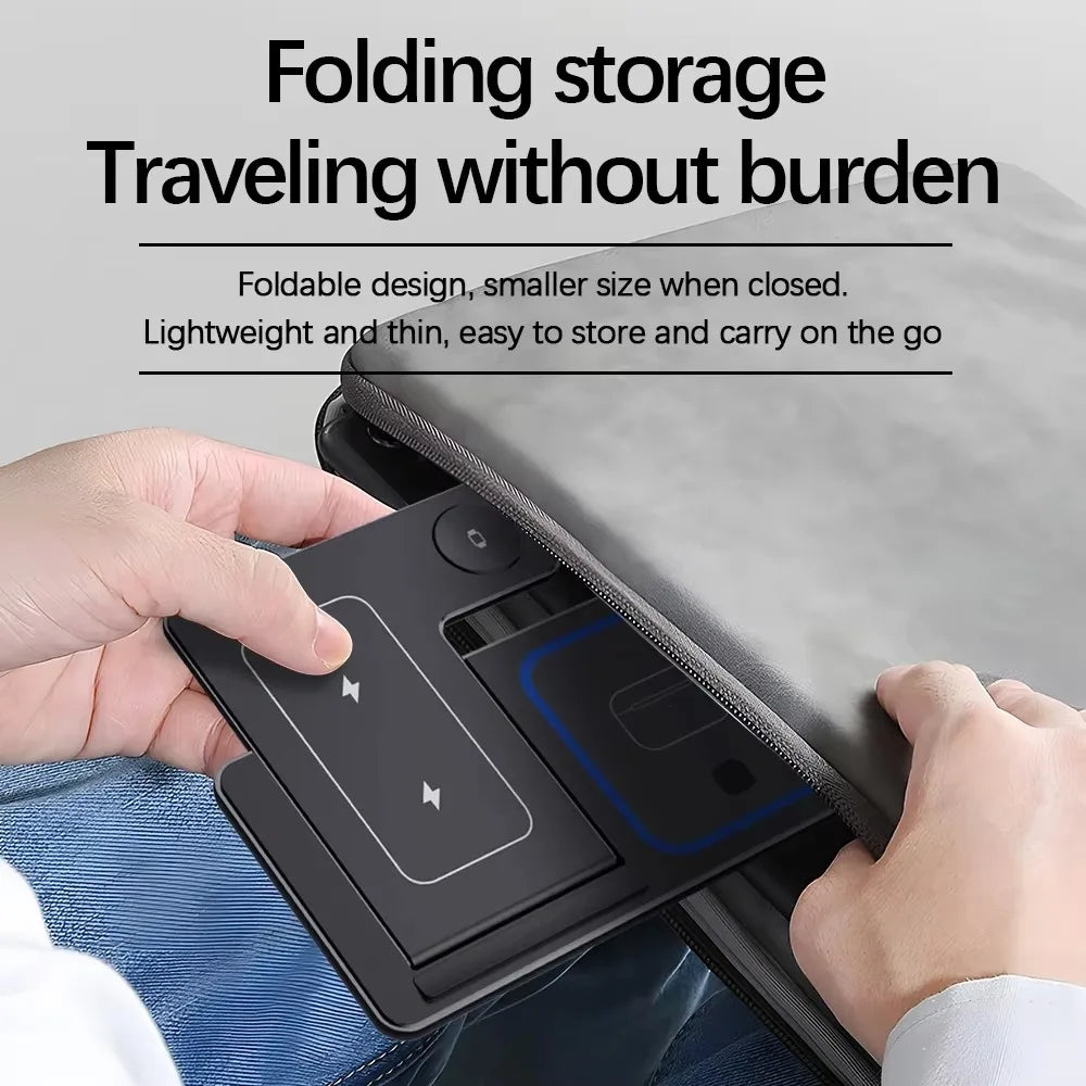 Foldable 3-in-1 Apple Wireless Charging Station