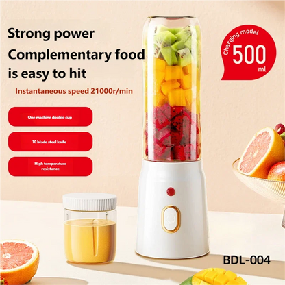 Portable Wireless 10-Blade Electric Blender Machine