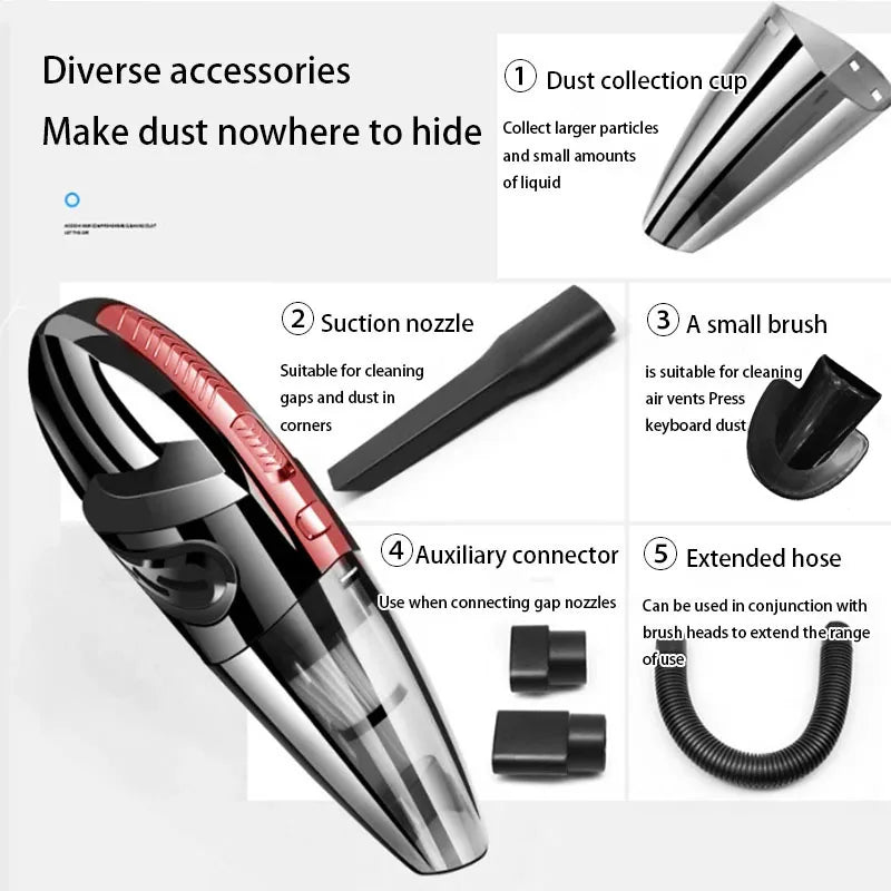 Wireless Handheld High-Power Car Vacuum Cleaner