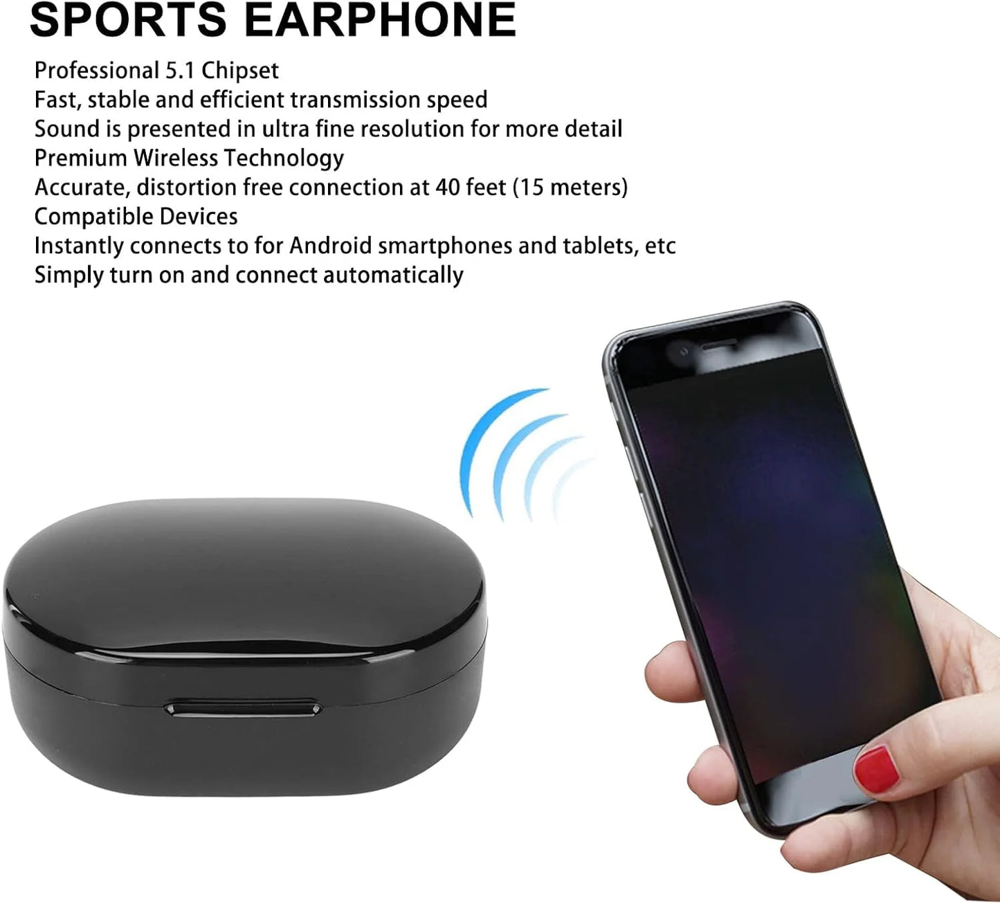 A6S Bluetooth Touch Control Wireless Earbuds