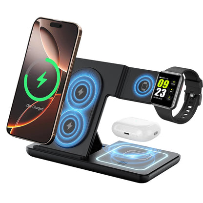 3-in-1 Magnetic 15W Wireless Charging Stand