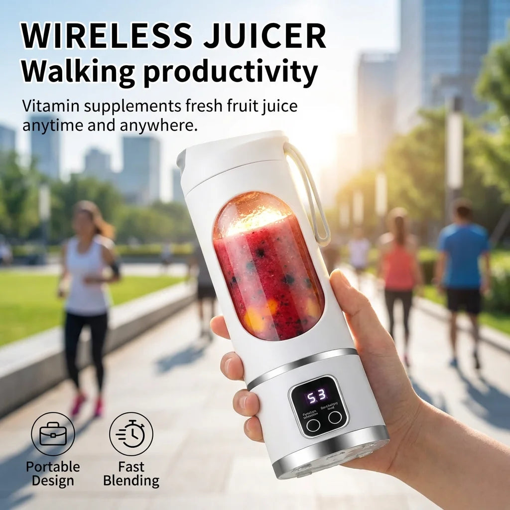 450ML Digital Rechargeable Electric Juice Blender