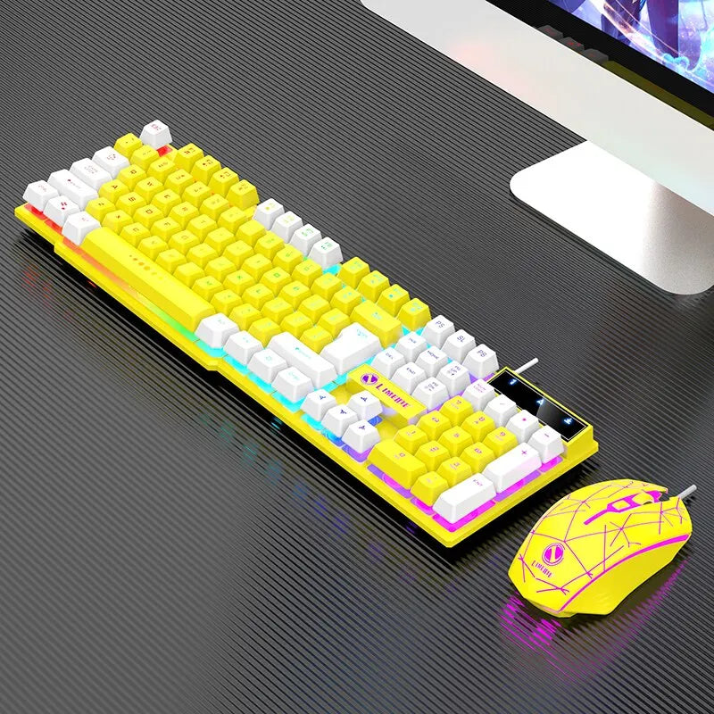 RGB Gaming Keyboard Mouse Combo Set