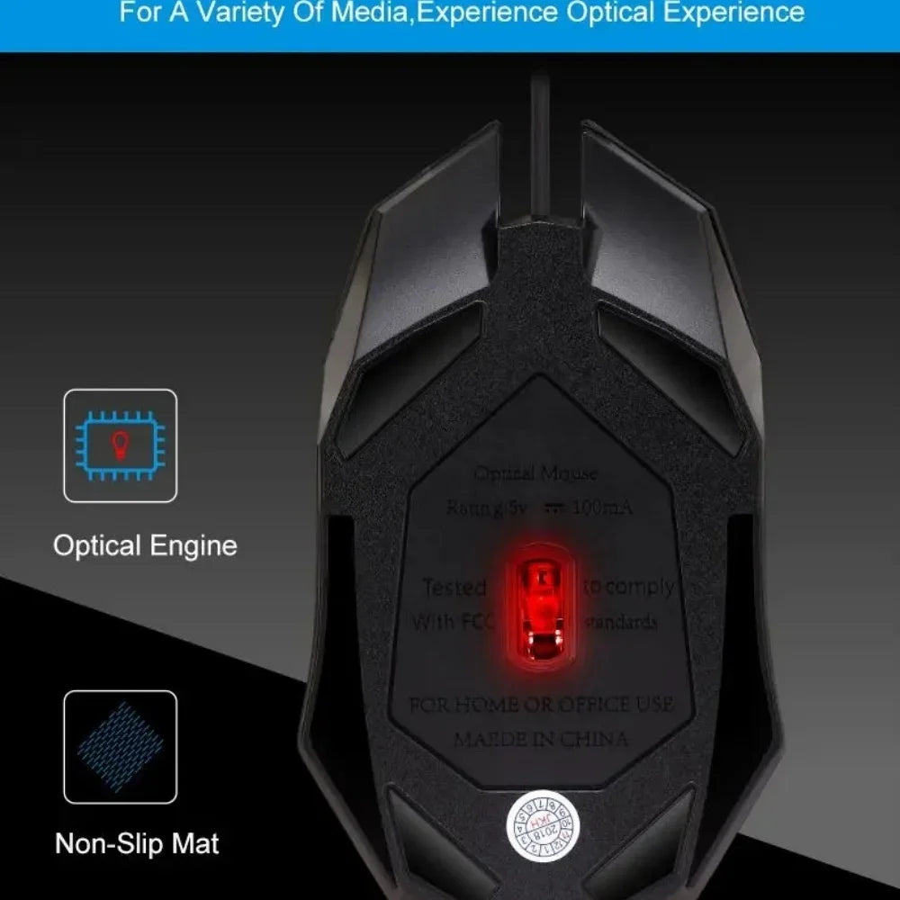 RGB Wired Optical Gaming Mouse USB