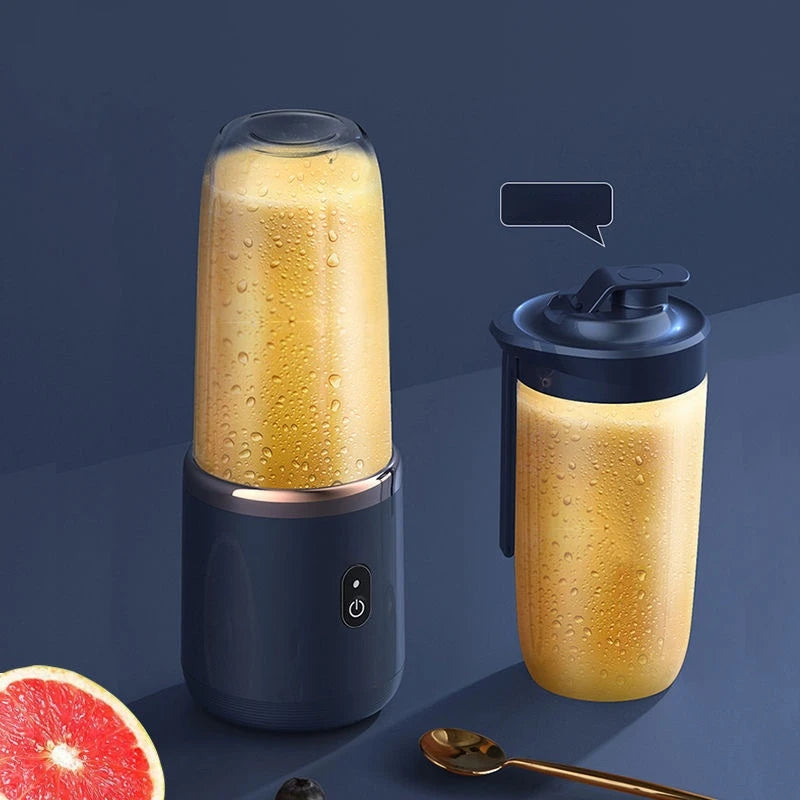 Portable Six-Blade Electric Juice Blender Bottle