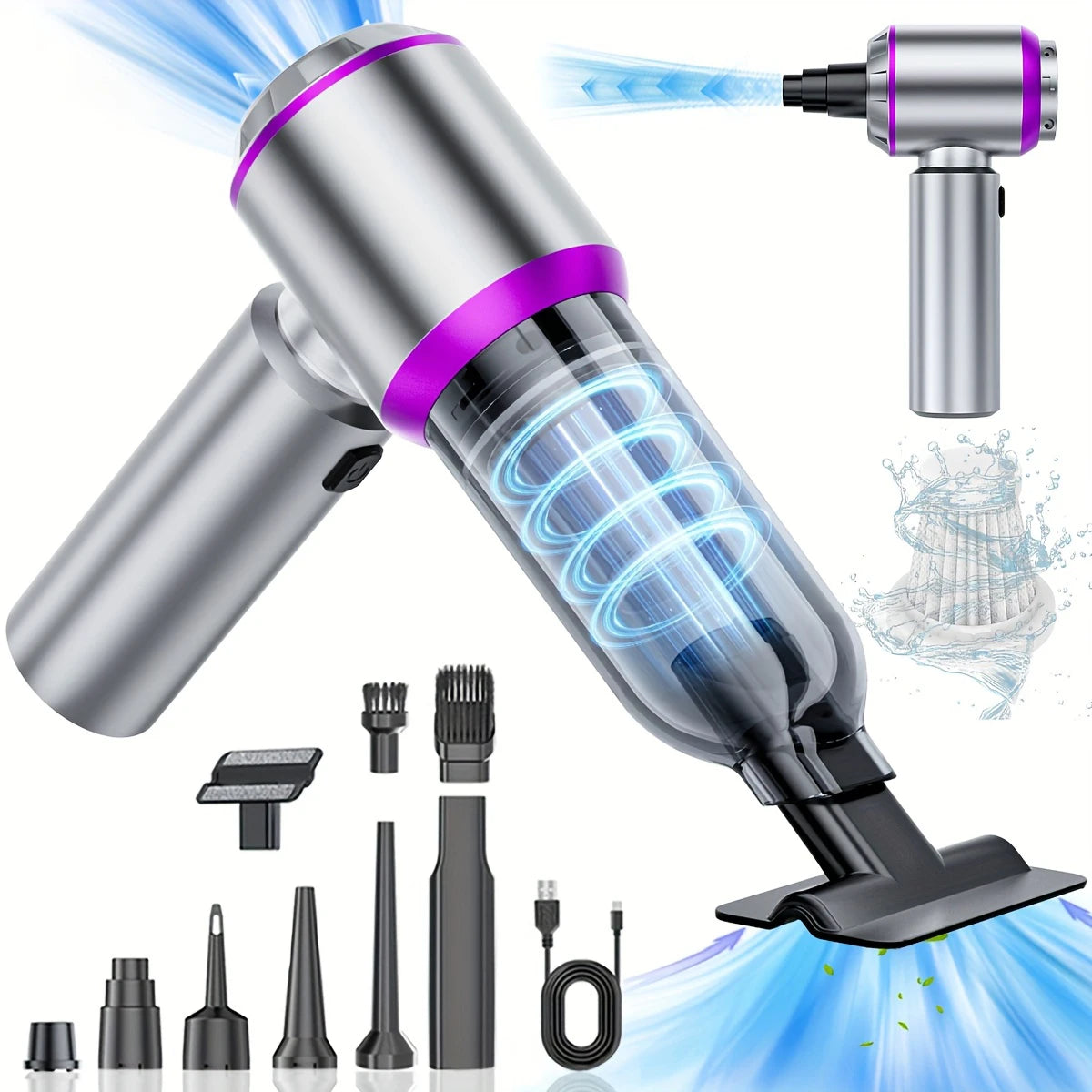 Powerful Wireless Car Vacuum Air Blower