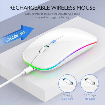 Rechargeable RGB Bluetooth Wireless Silent Mouse