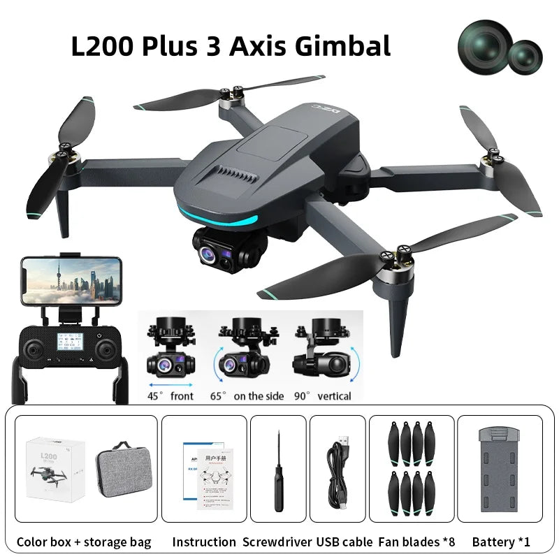 GPS 4K Dual-Camera Gimbal Drone Quadcopter