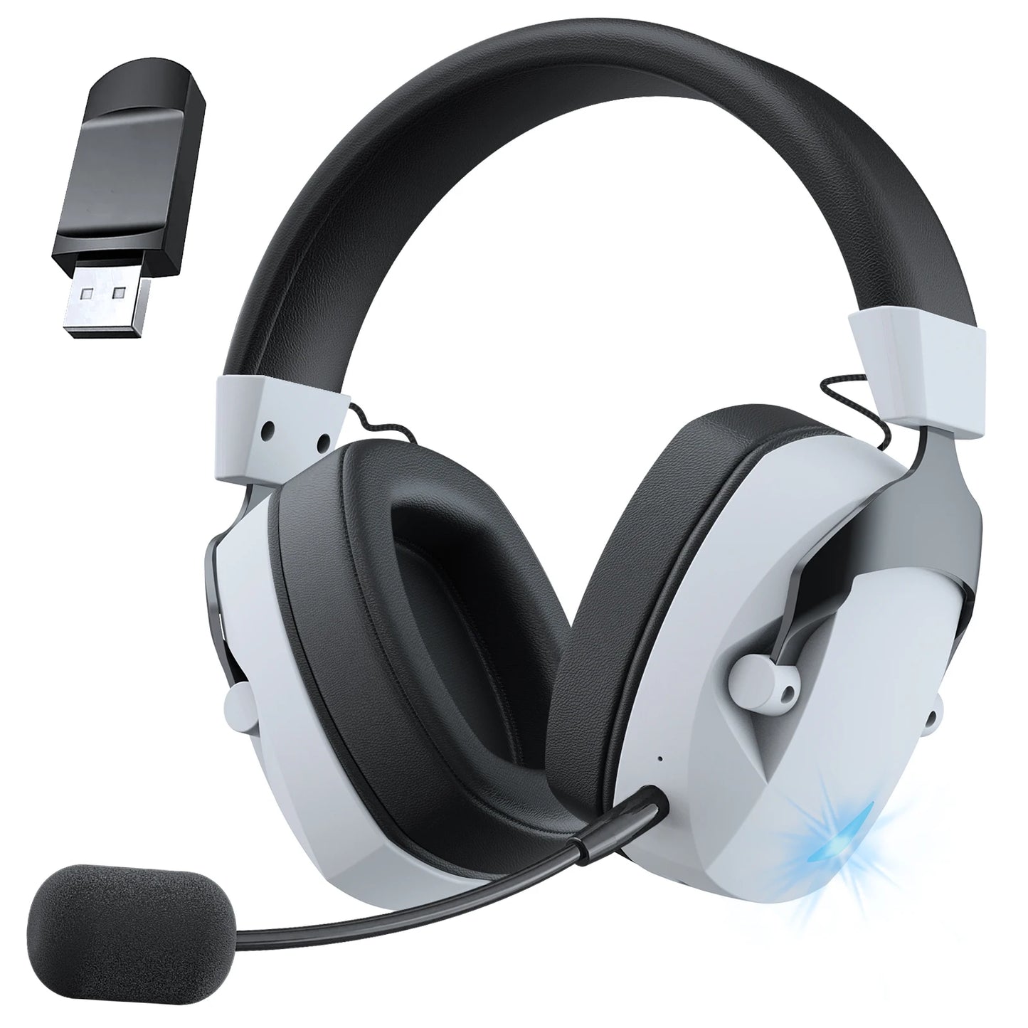 Tri-Mode Wireless Gaming Headset with Microphone