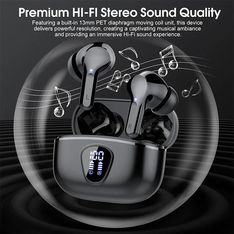 BT5.4 HiFi ENC Wireless Earbuds Waterproof