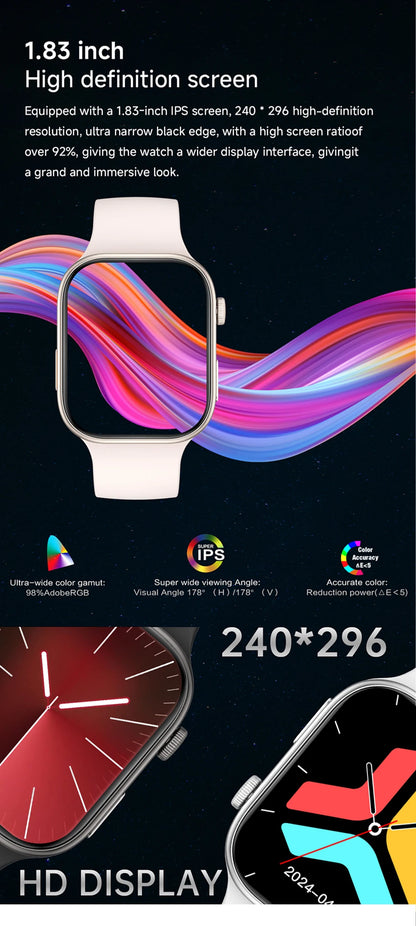 1.83-Inch HD Bluetooth Calling Smartwatch