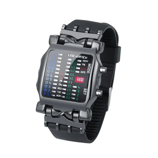 Creative Binary LED Waterproof Digital Watch