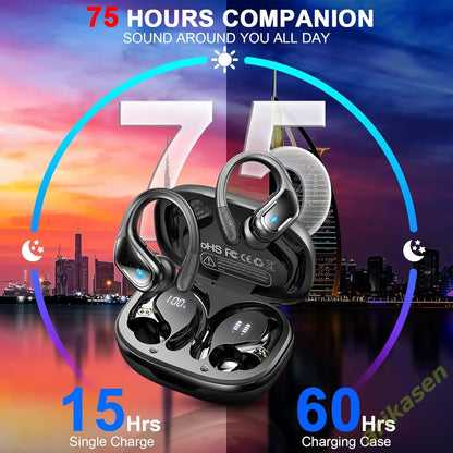 75-Hour Bluetooth 5.3 ENC Earphones