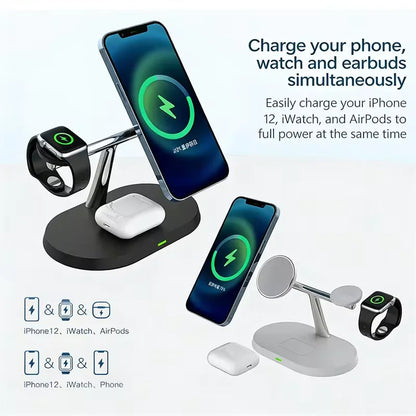 3-in-1 MagSafe Wireless Charging Stand Station