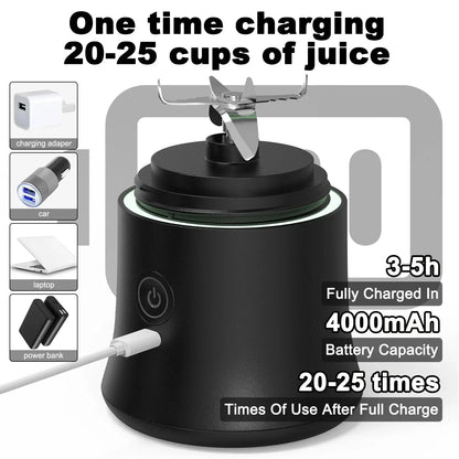 Portable USB Rechargeable 600ML Fruit Blender