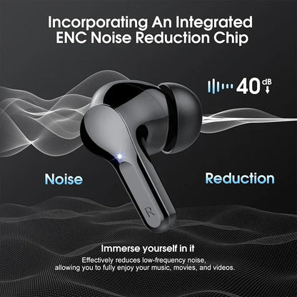 BT5.4 HiFi ENC Wireless Earbuds Waterproof
