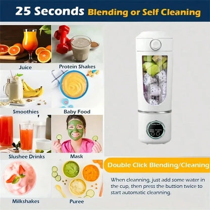 700ML Portable 12-Blade Juice Blender Bottle