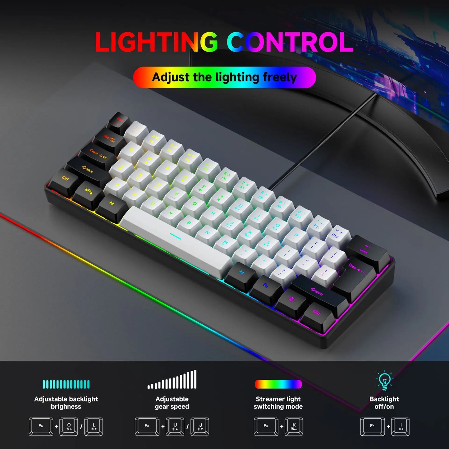 K61 Mini RGB Mechanical Gaming Keyboard