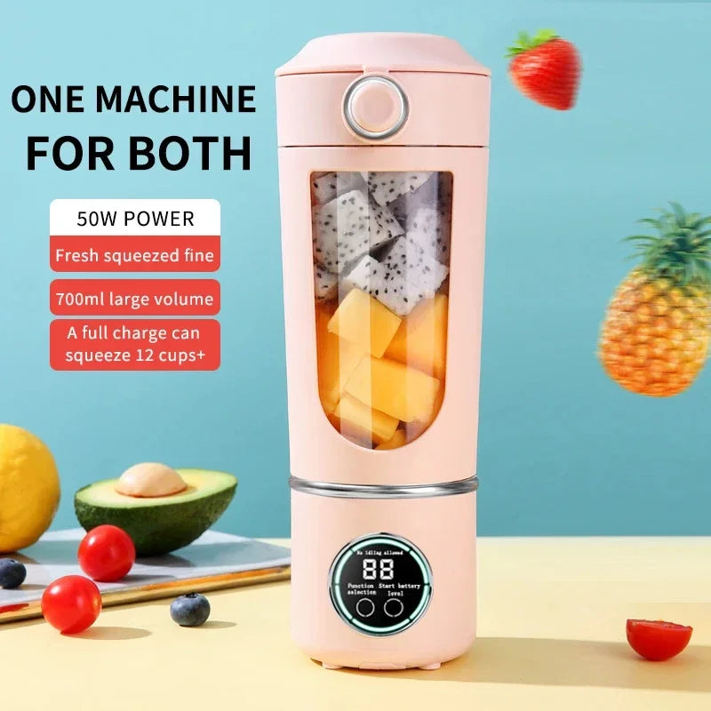 700ML Portable 12-Blade Juice Blender Bottle