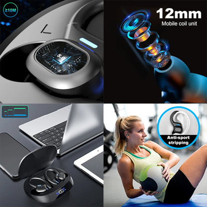 Wireless Sports Earbuds with Secure Earhooks