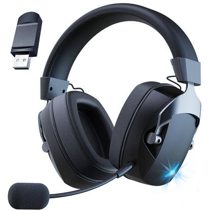 Tri-Mode Wireless Gaming Headset with Microphone