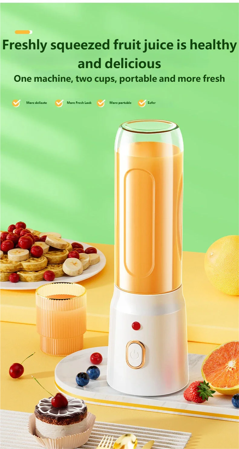 Portable Wireless 10-Blade Electric Blender Machine