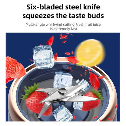 Portable Six-Blade USB Juicer Blender Set