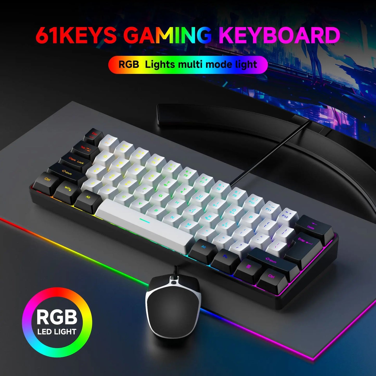 K61 Mini RGB Mechanical Gaming Keyboard