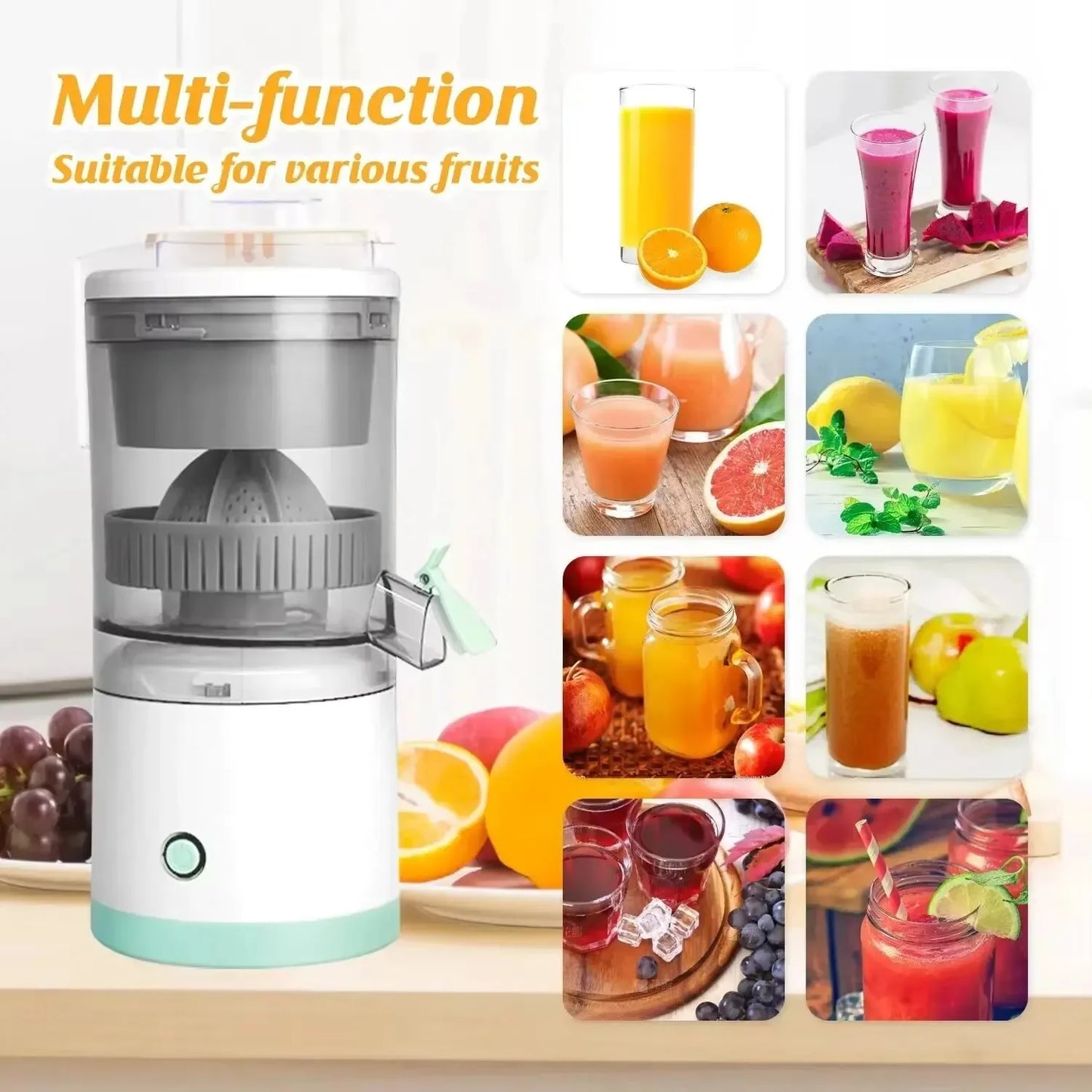 Portable USB Rechargeable Mini Fruit Blender