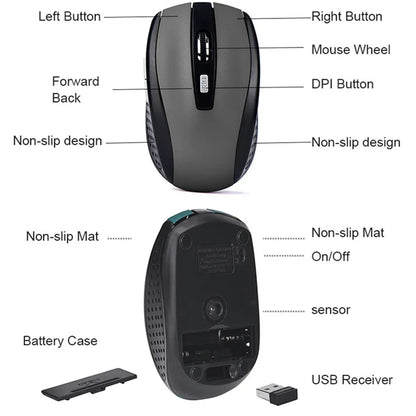 2.4G Wireless Silent Optical Gaming Mouse