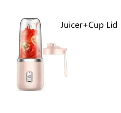 Portable Six-Blade Electric Juice Blender Bottle