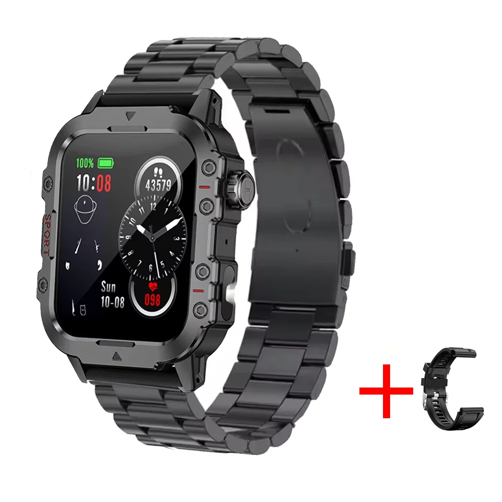 Outdoor Bluetooth Smartwatch with LED Flashlight