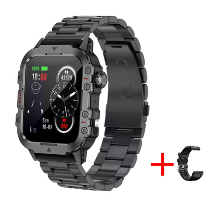 Outdoor Bluetooth Smartwatch with LED Flashlight