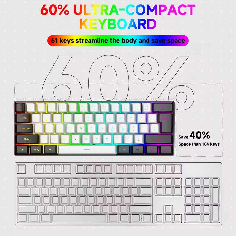 K61 Mini RGB Mechanical Gaming Keyboard