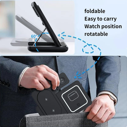 3-in-1 Magnetic 15W Wireless Charging Stand