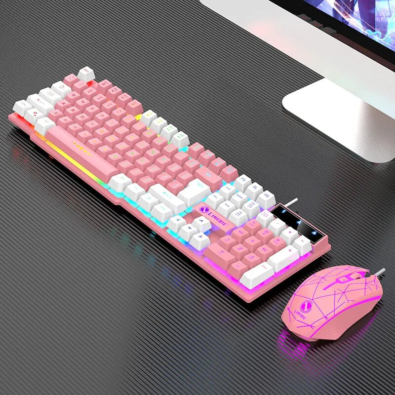 RGB Gaming Keyboard Mouse Combo Set
