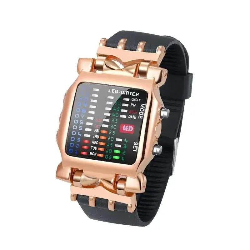Creative Binary LED Waterproof Digital Watch