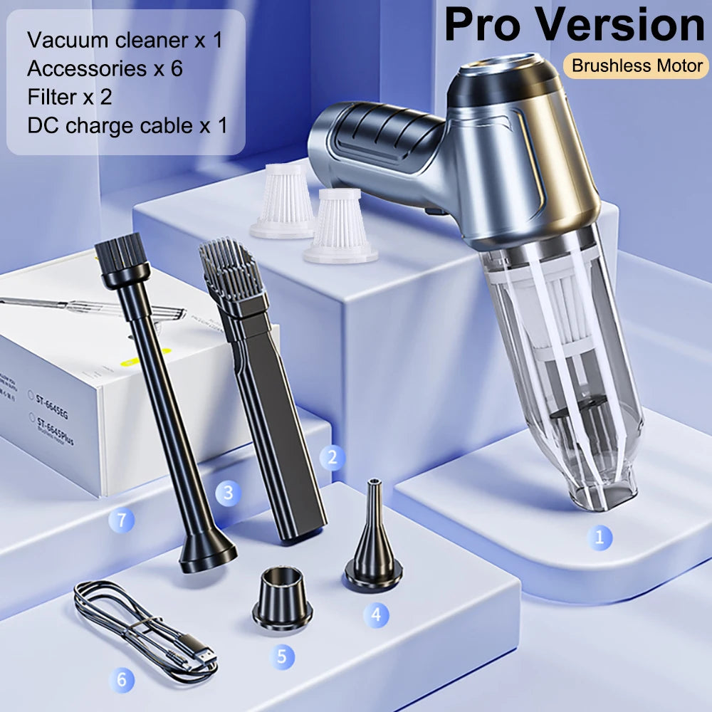 Wireless Mini Car Vacuum Blower Cleaner