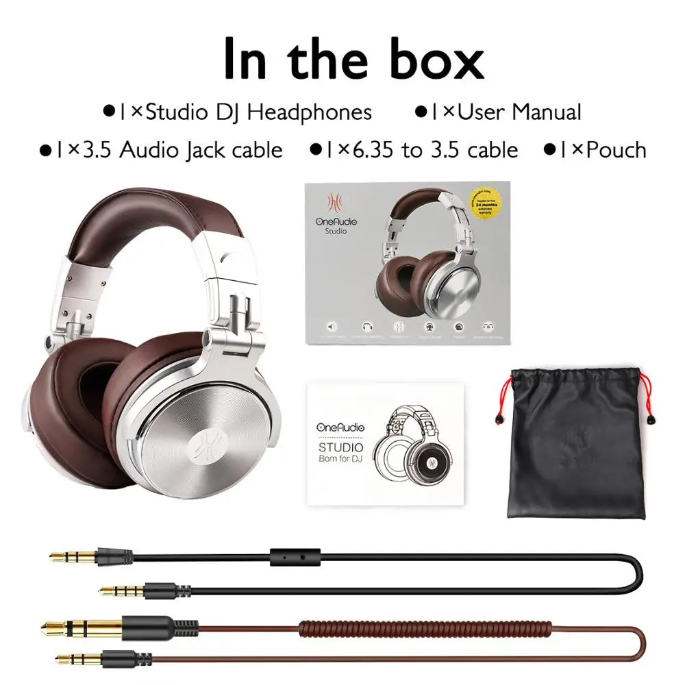 Professional HiFi Studio DJ Wired Headphones