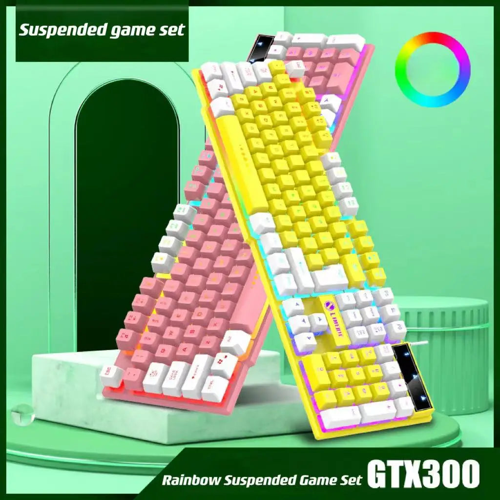 RGB Gaming Keyboard Mouse Combo Set