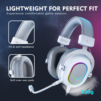 Ampligame H6W RGB 7.1 Gaming Headset