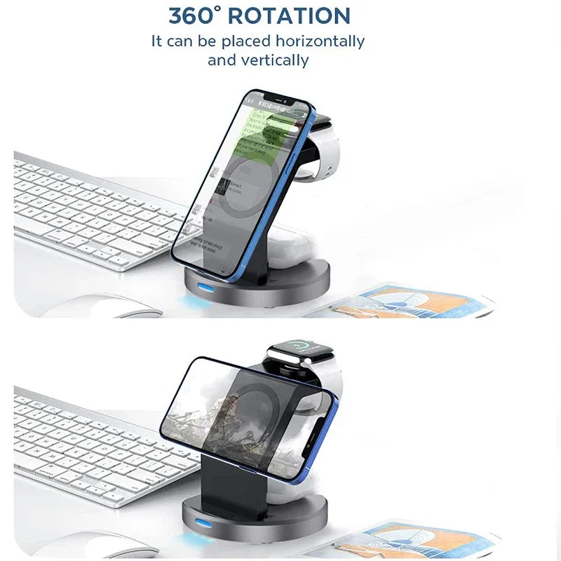 3-in-1 MagSafe Wireless Charging Stand iPhone