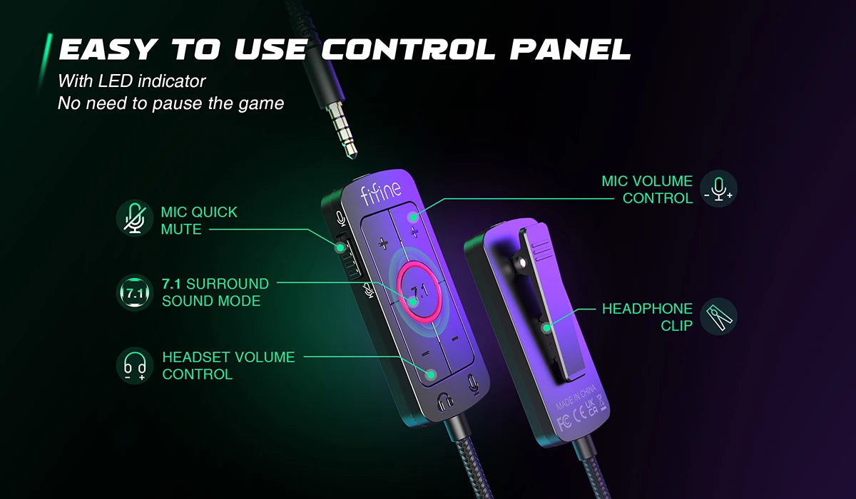 Mixer H9 7.1 Surround Gaming Headset