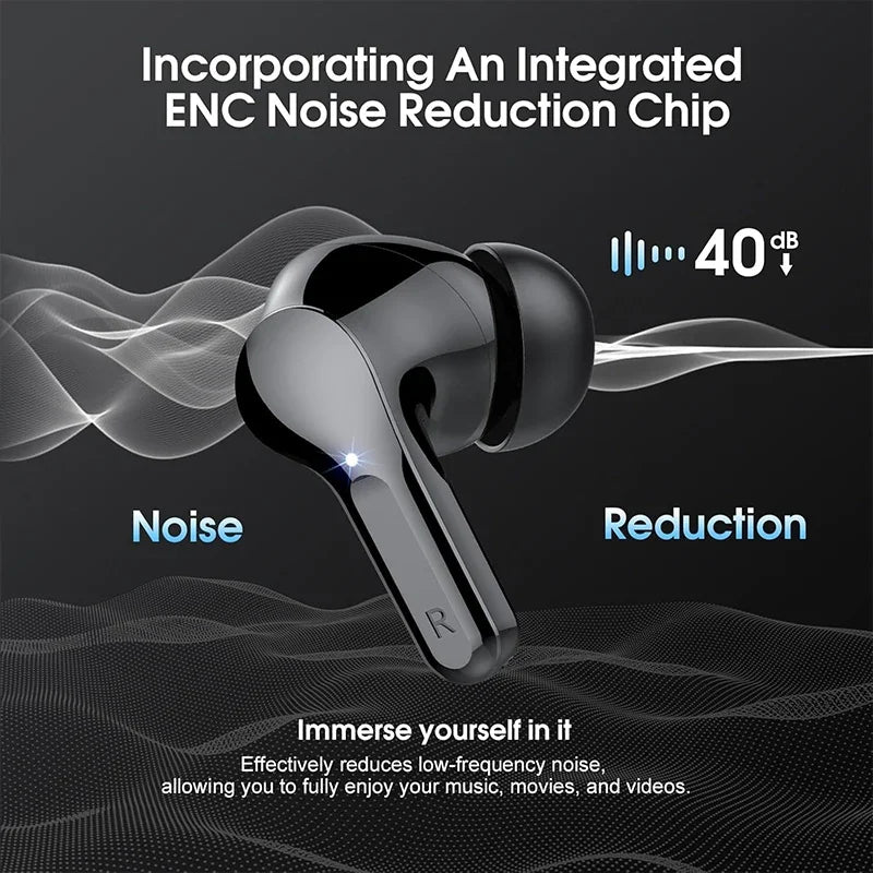BT5.4 HiFi ENC Wireless Earbuds Waterproof