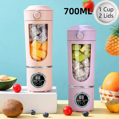 700ML Portable 12-Blade Juice Blender Bottle
