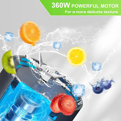 Portable 700ML USB Rechargeable Juice Blender